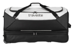 Obrazek Travelite Basics Wheeled Duffle exp. Czarny/biały 98/119 L