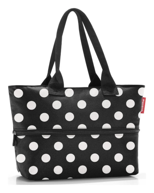 Obrazek Reisenthel Shopper E1 Dots White 12/18 L