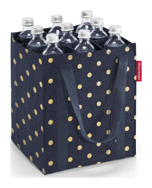 Obrazek Torba na butelkę Reisenthel Metallic Dots Blue
