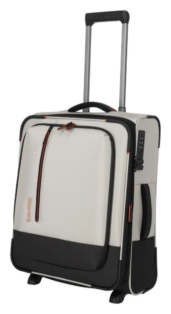 Obrazek Travelite Crosslite 5.0 2w S exp. White Sand 37/41 L