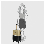 Obrazek Enrico Benetti Princetown S Black/Camel 40 L