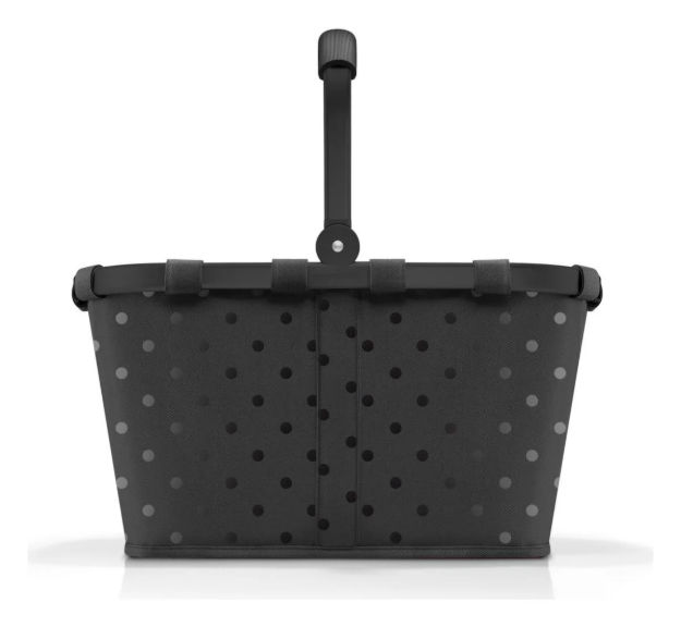 Obrazek Reisenthel Carrybag Frame Glossy dots black 22 L