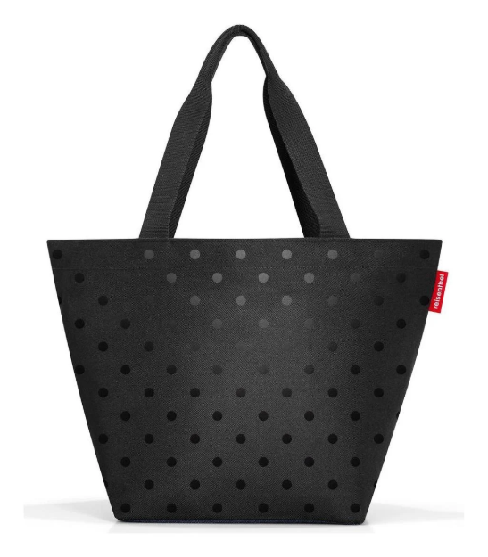 Obrazek Reisenthel Shopper M Glossy dots black 15 L