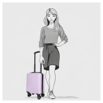 Obrazek Enrico Benetti Louisville 39040-40 Lilac 25 L