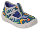 Obrazek Chłopięce niebieskie kapcie DINO BEFADO 630P0