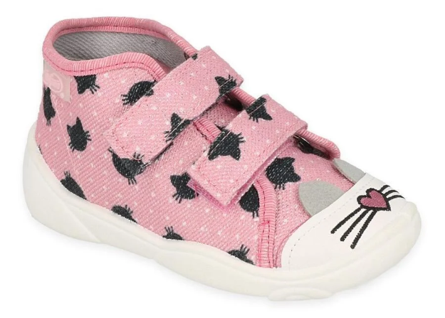 Obrazek BEFADO 212P077 trampki dziewczęce różowy kot