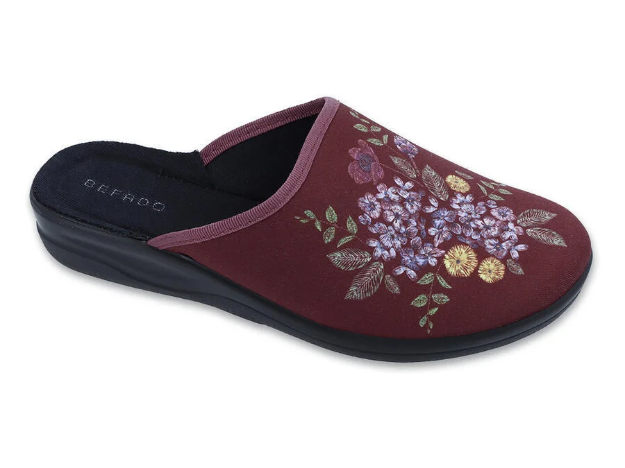 Obrazek Kapcie BEFADO 551D011 HOME GO bordowy