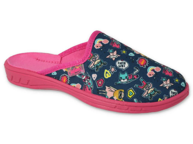 Obrazek BEFADO 707Y423 JOGI kapcie dziewczęce szkoła podstawowa HERO