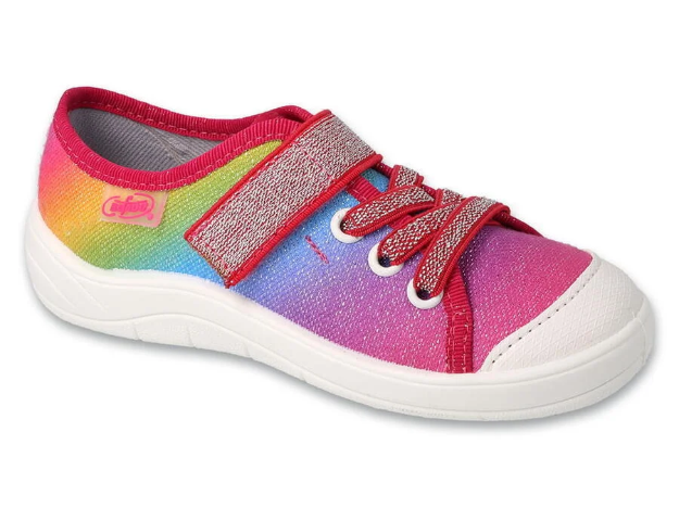 Obrazek BEFADO 351X011 351Y011 trampki dziewczęce 1SZ tęczowe