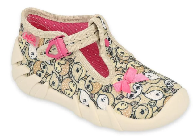 Obrazek BEFADO 110P437 kapcie dziewczęce Mummy Me jelonek