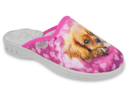 Obrazek BEFADO 707Y418 JOGI kapcie dziewczęce szkoła podstawowa piesek