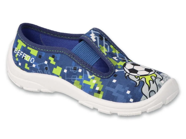 Obrazek Chłopięce kapcie piłkarskie BEFADO 975X191 niebieskie