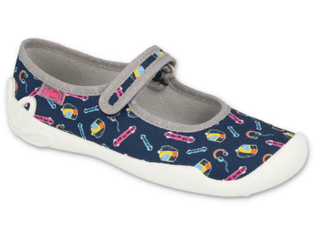 Obrazek Baleriny dziewczęce BEFADO 114Y502 niebieskie SKATE