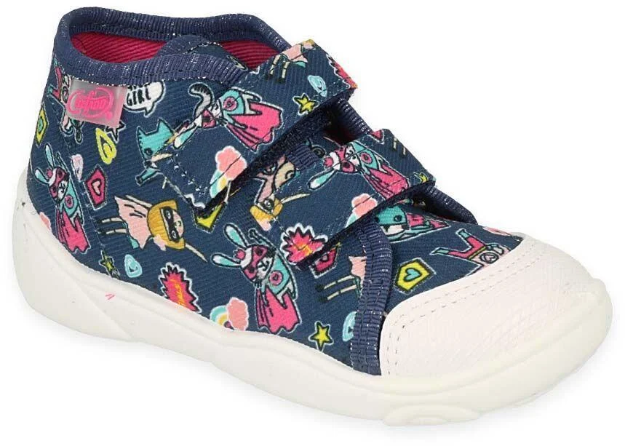 Obrazek BEFADO 212P080 trampki dziewczęce niebieskie HERO