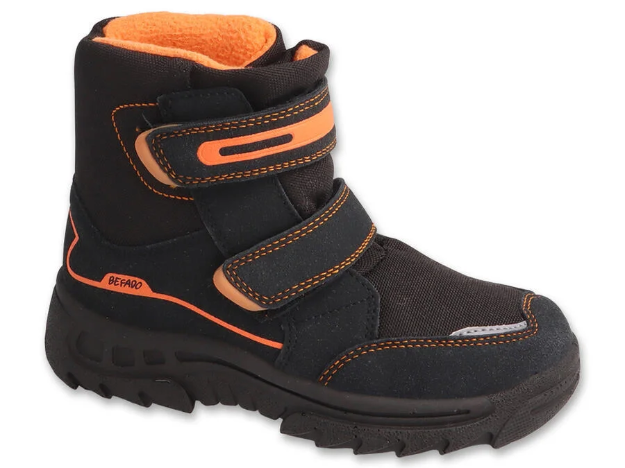Obrazek BEFADO 615X006 wysokie zimowe czarne pomarańczowe
