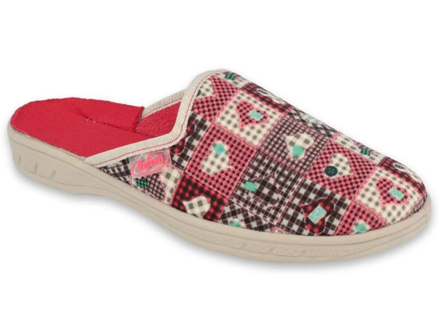 Obrazek BEFADO 707Y413 JOGI kapcie dziewczęce Szkoła podstawowa serca