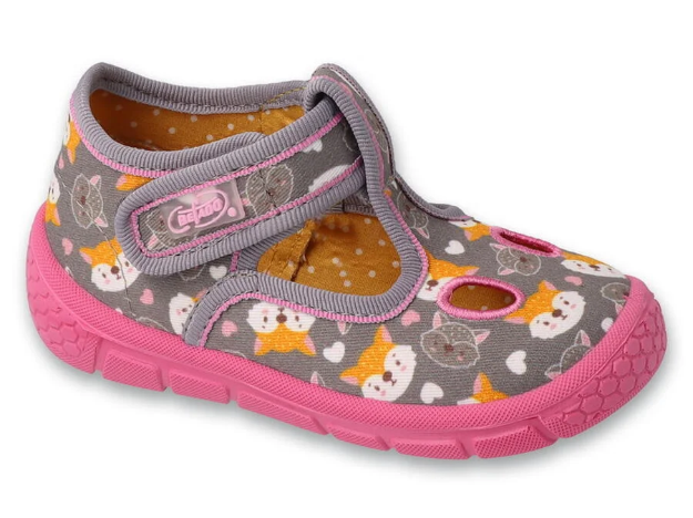 Obrazek Kapcie dziewczęce BEFADO 630P015 różowy lisek