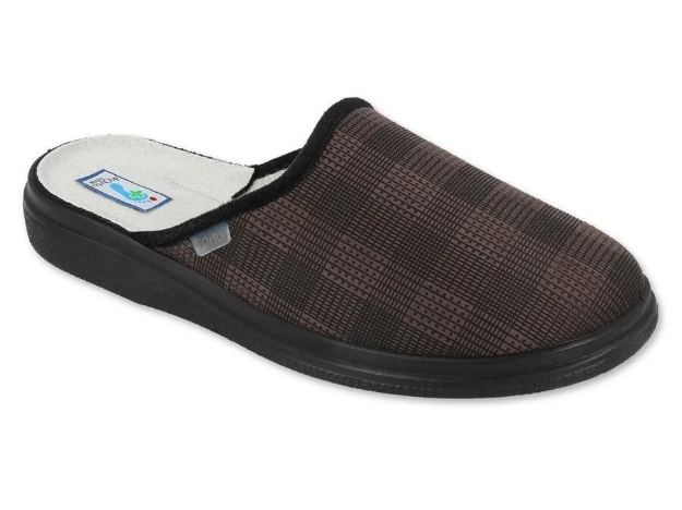 Obrazek Brązowe kapcie męskie BEFADO 132M017 DrORTO