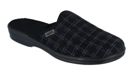Obrazek BEFADO PARYS Szkoła podstawowa 089M408 czarne kapcie męskie