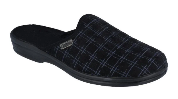 Obrazek BEFADO PARYS Szkoła podstawowa 089M408 czarne kapcie męskie