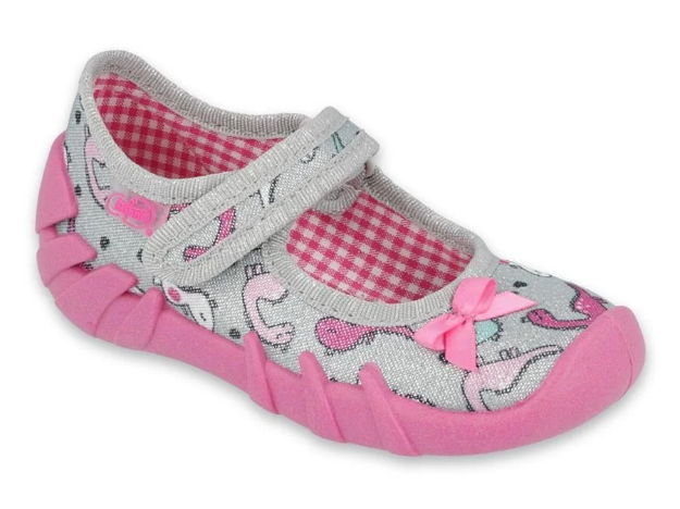 Obrazek Kapcie BEFADO 109P204 różowo srebrne