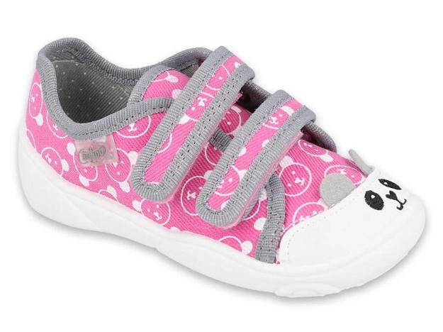 Obrazek BEFADO 907P131 trampki dziewczęce 2SZ różowy miś