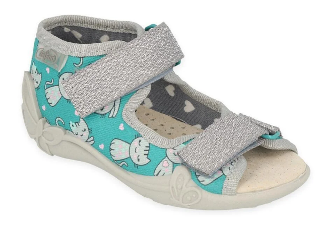 Obrazek BEFADO 342P041 sandały dziewczęce skórzana wkładka