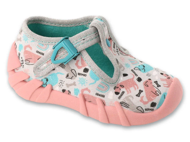 Obrazek Kapcie dziewczęce BEFADO 110P504 pieski