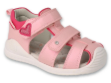 Obrazek BEFADO 170P082 sandały dziewczęce HEART różowe