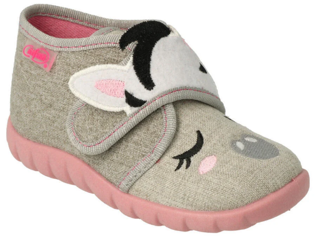 Obrazek BEFADO 465P082 kapcie dziewczęce SZ zebra