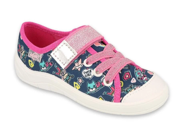 Obrazek BEFADO 1X187 trampki dziewczęce 1SZ niebieskie HERO