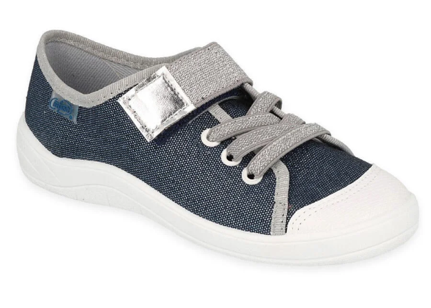 Obrazek BEFADO 251Y195 trampki dziewczęce 1 SZ szaro niebieskie