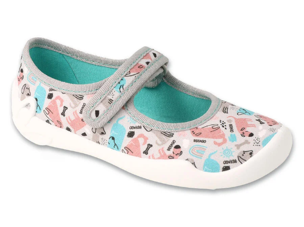 Obrazek BEFADO 114X550 baleriny dziewczęce szare pieski