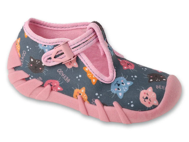 Obrazek Kapcie dziewczęce BEFADO 110P502 SPEEDY cats