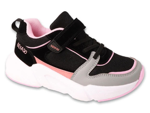Obrazek BEFADO 516X362 sneakers SPORT COVER czarno-różowy