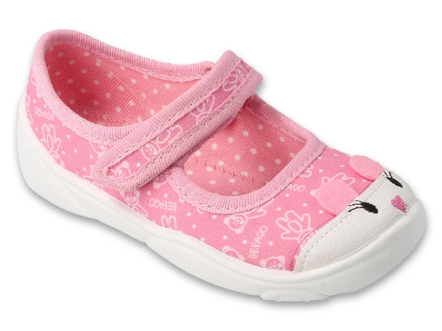 Obrazek Baleriny dziewczęce BEFADO 209P041 różowe uszy