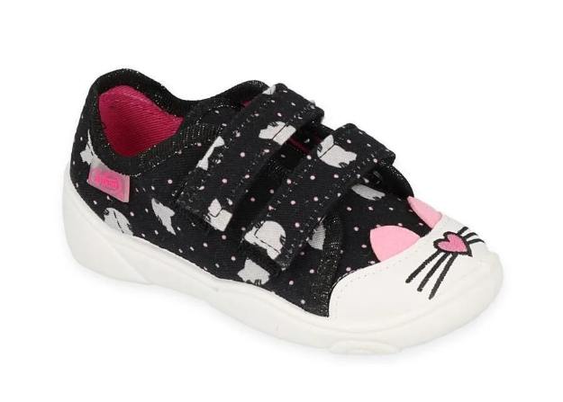 Obrazek BEFADO 907P151 trampki dziewczęce 2SZ koty