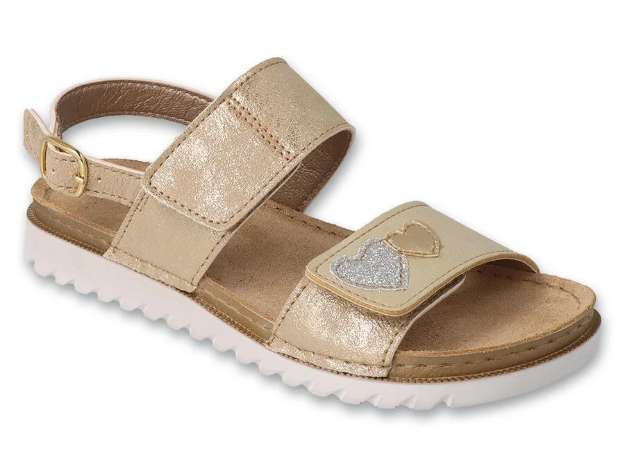 Obrazek BEFADO 062Y002 sandały dziewczęce CUTE serca