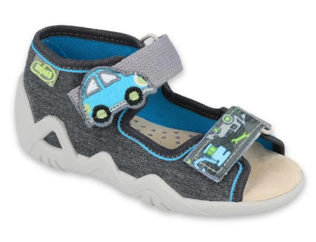 Obrazek BEFADO 350P012 sandały chłopięce skórzana wkładka samochodowa