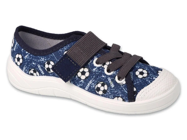 Obrazek BEFADO 351X020 trampki chłopięce 1SZ niebieskie kulki