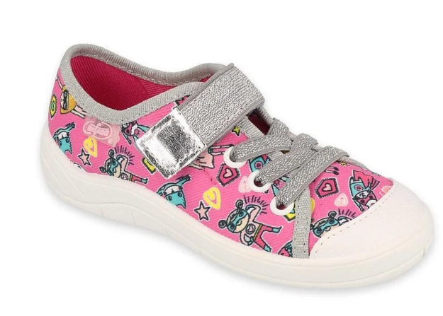 Obrazek BEFADO 1X188 trampki dziewczęce 1SZ różowe