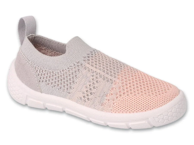 Obrazek BEFADO 102X0 23 buty dziewczęce HONEY szaro-różowe
