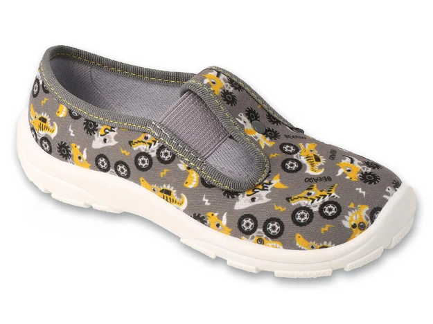 Obrazek Chłopięce kapcie BEFADO 975X192 szare dinoauta