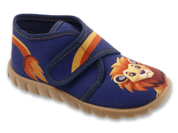 Obrazek BEFADO 465P222 kapcie chłopięce FLEXI lew