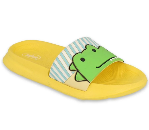 Obrazek BEFADO 152X003 kapcie dziecięce ANIMALS żółte