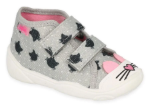Obrazek BEFADO 212P078 trampki dziewczęce szary kot