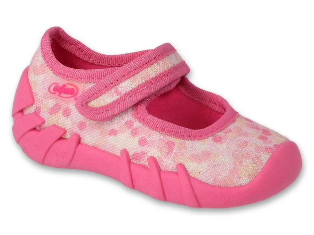 Obrazek BEFADO 109N264 botki dziewczęce brokatowe różowe