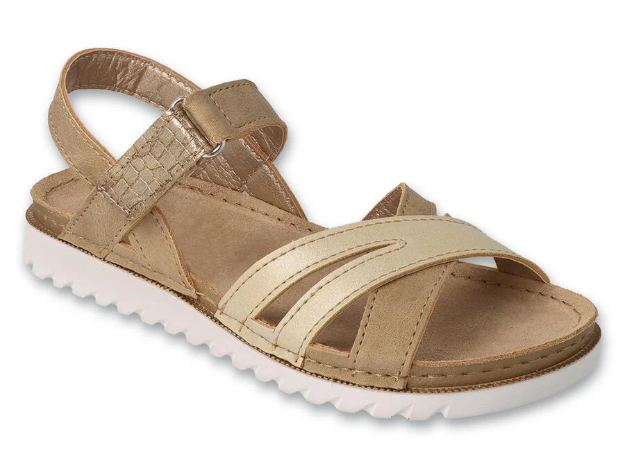 Obrazek BEFADO 062Y005 sandały dziewczęce CUTE beżowe