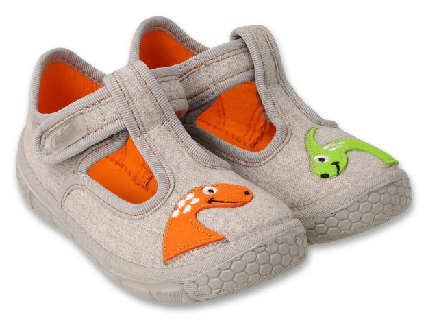 Obrazek BEFADO 629P003 kapcie chłopięce SZ dino