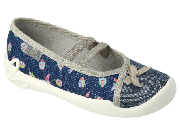 Obrazek BEFADO 116X294 baleriny dziewczęce niebieskie skórzana wkładka